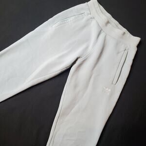 Adidas Mens Size S Trefoil Essentials Jogger Pants Light Blue HK0108